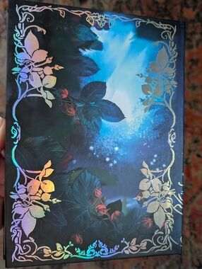 Fairy Loot Holographic Floral Hardcover Photo Album- 10x7.5 Inches